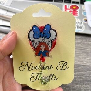 Disney Red and Blue badge reel